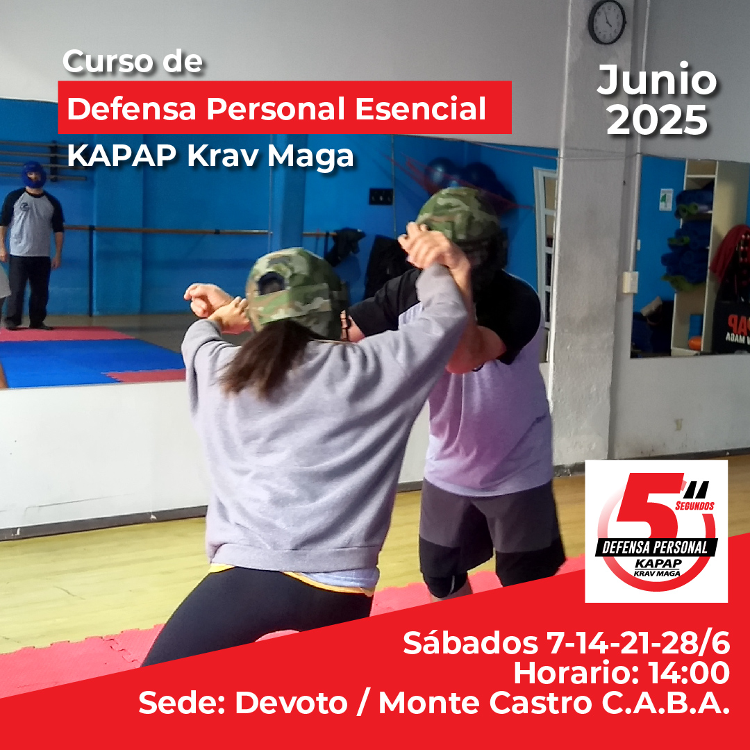 curso de defensa personal esencial kapap krav maga junio 2025